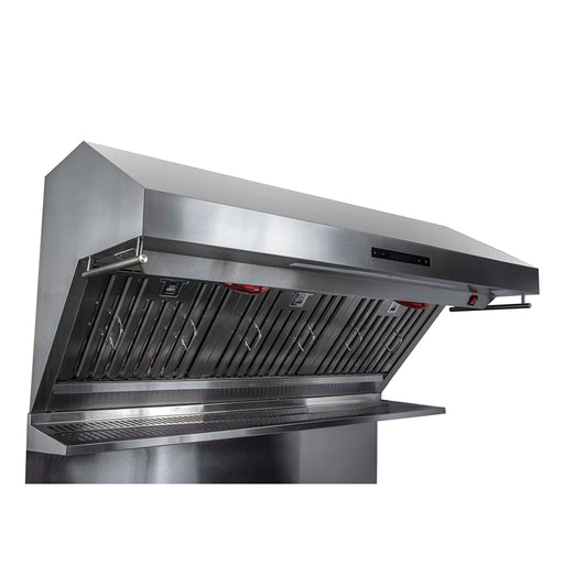 FORNO Savona - 48" Wall Mount Range Hood With Baffle Filter & Back Splash, FRHWM5029-48 FORNO