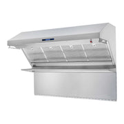 FORNO Savona 60" Wall Mount Range Hood with Hybrid Filters & Back Splash, FRHWM5029-60HB FORNO