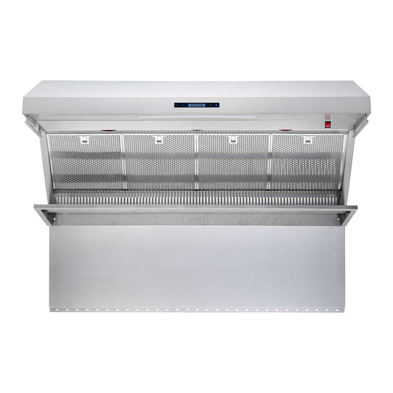 FORNO Savona 60" Wall Mount Range Hood with Hybrid Filters & Back Splash, FRHWM5029-60HB FORNO