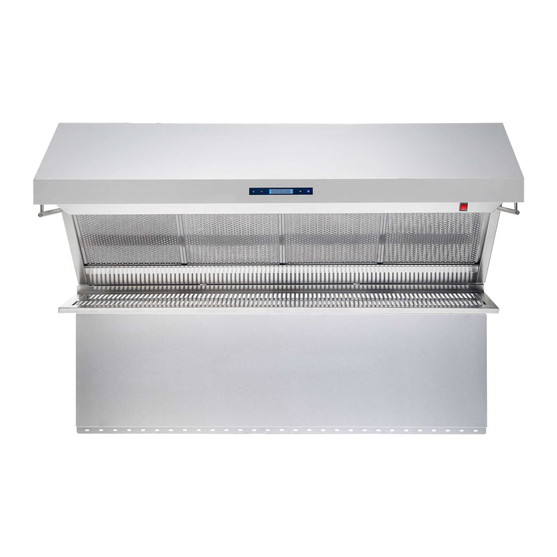 FORNO Savona 60" Wall Mount Range Hood with Hybrid Filters & Back Splash, FRHWM5029-60HB FORNO