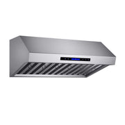 FORNO Palazzo 36" Wall Mounted Range Hood Stainless Steel Heavy-Duty Baffle Filters & Remote Control, FRHWM5030-36 FORNO