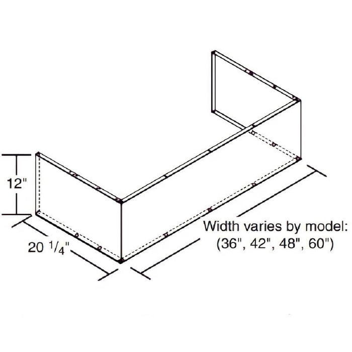 Fire Magic Vent Hood 36-Inch Duct Cover | 36-VH-7-DC