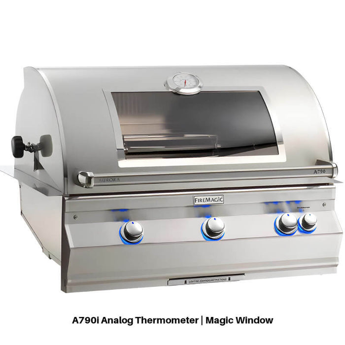 Fire Magic 790 Contemporary Grill Island With Refrigerator - ID790-SMR-115BA
