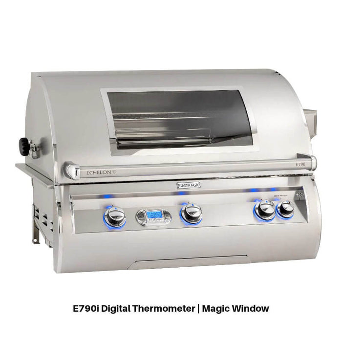 Fire Magic 790 Contemporary Grill Island With Refrigerator - ID790-SMR-115BA