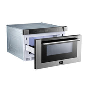 FORNO Appliance Package - 48 Inch Gas Range, 60 Inch Refrigerator, Microwave Drawer, Dishwasher, AP-FFSGS6244-48-7 FORNO
