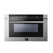 FORNO Appliance Package - 48 Inch Gas Range, 60 Inch Refrigerator, Microwave Drawer, Dishwasher, AP-FFSGS6244-48-7 FORNO