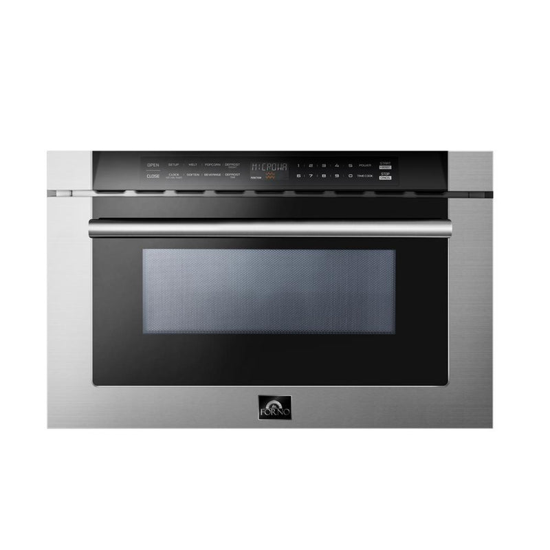 FORNO Appliance Package - 48 Inch Gas Range, 60 Inch Refrigerator, Microwave Drawer, Dishwasher, AP-FFSGS6244-48-7 FORNO