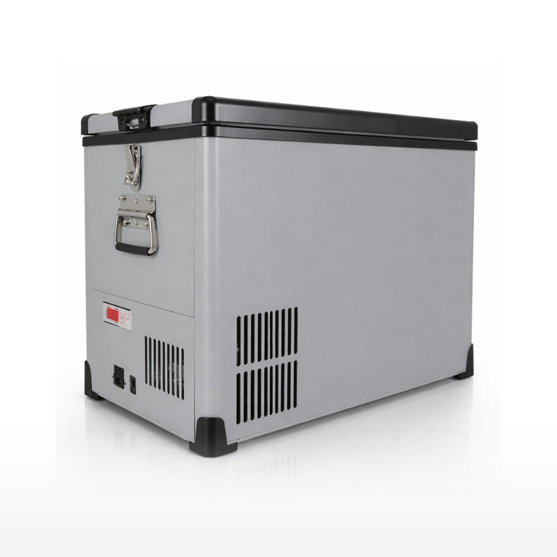 Whynter FM-452SG Elite 45 Quart Portable Freezer & Fridge – Dual Zone, 12V/24V DC & 110V AC, -8°F to 50°F, Wheeled Travel Cooler Whynter