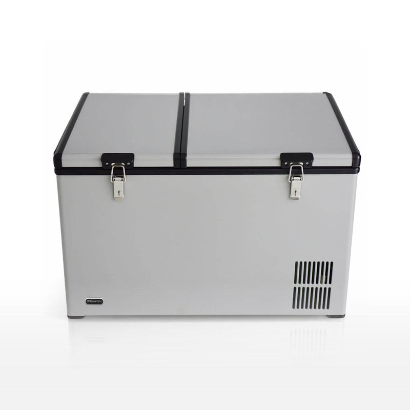 Whynter FM-901DZ 90 Quart Dual Zone Portable Fridge & Freezer – 12V/110V AC, Wheeled Travel Cooler, -8°F to 50°F Whynter