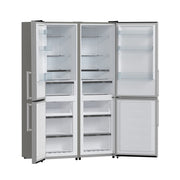 FORNO Guardia 46.8" 21.6 cu. ft. Side-By-Side Refrigerator with Bottom Freezer in Stainless Steel- FFFFD1778-48 FORNO