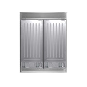 FORNO Rizzuto 2-Piece 56-Inch Convertible Refrigerator/Freezer Set, 27.6 cu.ft. with Decorative Grill - 60-Inch Wide, FFFFD1933-60S FORNO