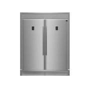 FORNO Premium 3-Piece Bundle -48" Dual Fuel Range, Wall Mount Range Hood, 60" Refrigerator, FBDL-017-02US FORNO