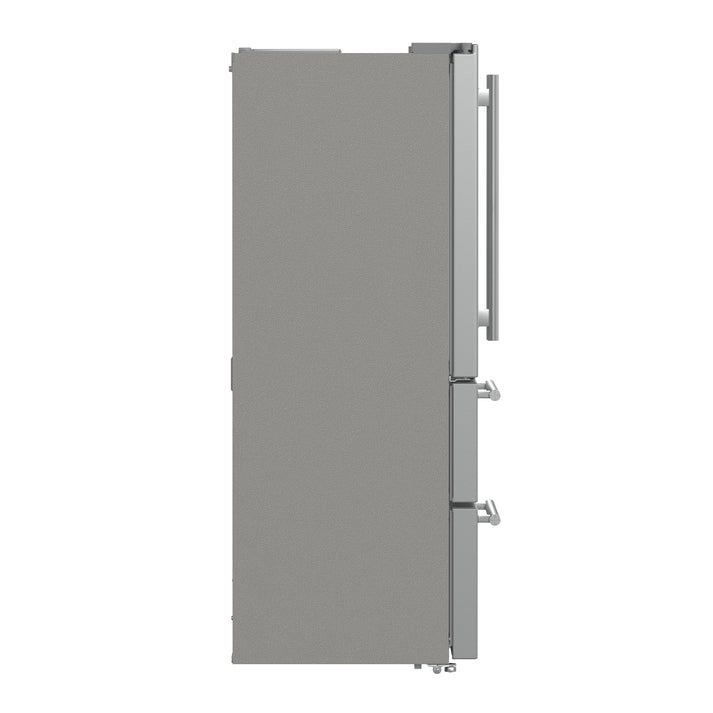 FORNO Moena 36" 19.2 cu. ft. Counter Depth Refrigerator with Ice Maker in Stainless Steel- FFRBI1820-36SB FORNO