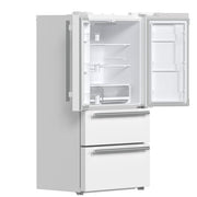 FORNO Moena Espresso 36" French Door Refrigerator in White, 19.2 cu. ft, FFRBI1820-36WHT FORNO