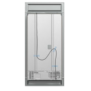 FORNO Moena 40" French Door 19.2 cu. ft Stainless Steel Refrigerator, with Modern Decorative Grill - 40" Wide, FFRBI1820-40MG FORNO