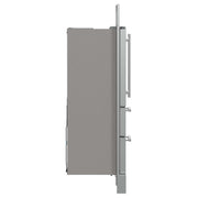 FORNO Moena 40" French Door 19.2 cu. ft Stainless Steel Refrigerator, with Modern Decorative Grill - 40" Wide, FFRBI1820-40MG FORNO