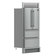 FORNO Moena 36" French Door 19.2 cu. ft Stainless Steel Refrigerator, with Decorative Grill , FFRBI1820-40SG FORNO