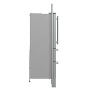 FORNO Moena 36" French Door 19.2 cu. ft Stainless Steel Refrigerator, with Decorative Grill , FFRBI1820-40SG FORNO