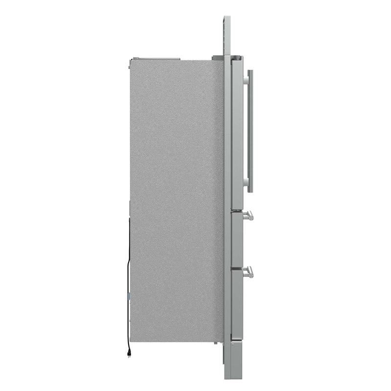FORNO Moena 36" French Door 19.2 cu. ft Stainless Steel Refrigerator, with Decorative Grill , FFRBI1820-40SG FORNO