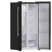 FORNO Salerno Espresso 36" Side-by-Side Black Refrigerator 20 cu. ft, FFRBI1844-36BLK FORNO