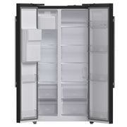 FORNO Salerno Espresso 36" Side-by-Side Black Refrigerator 20 cu. ft, FFRBI1844-36BLK FORNO