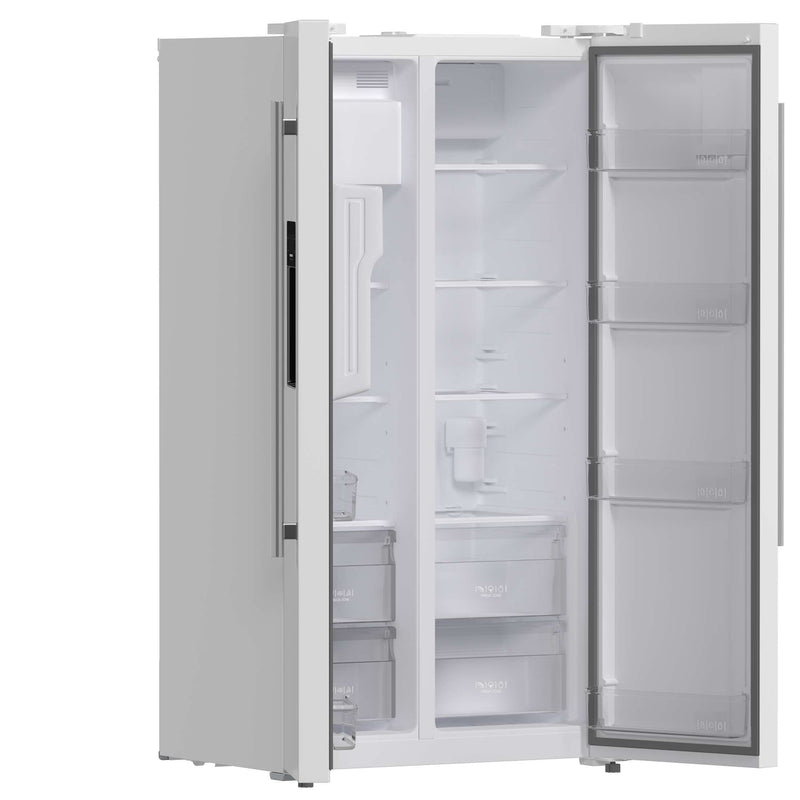FORNO Salerno Espresso 36" Side-by-Side White Refrigerator 20 cu.ft, FFRBI1844-36WHT FORNO