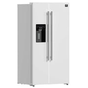 FORNO Salerno Espresso 36" Side-by-Side White Refrigerator 20 cu.ft, FFRBI1844-36WHT FORNO