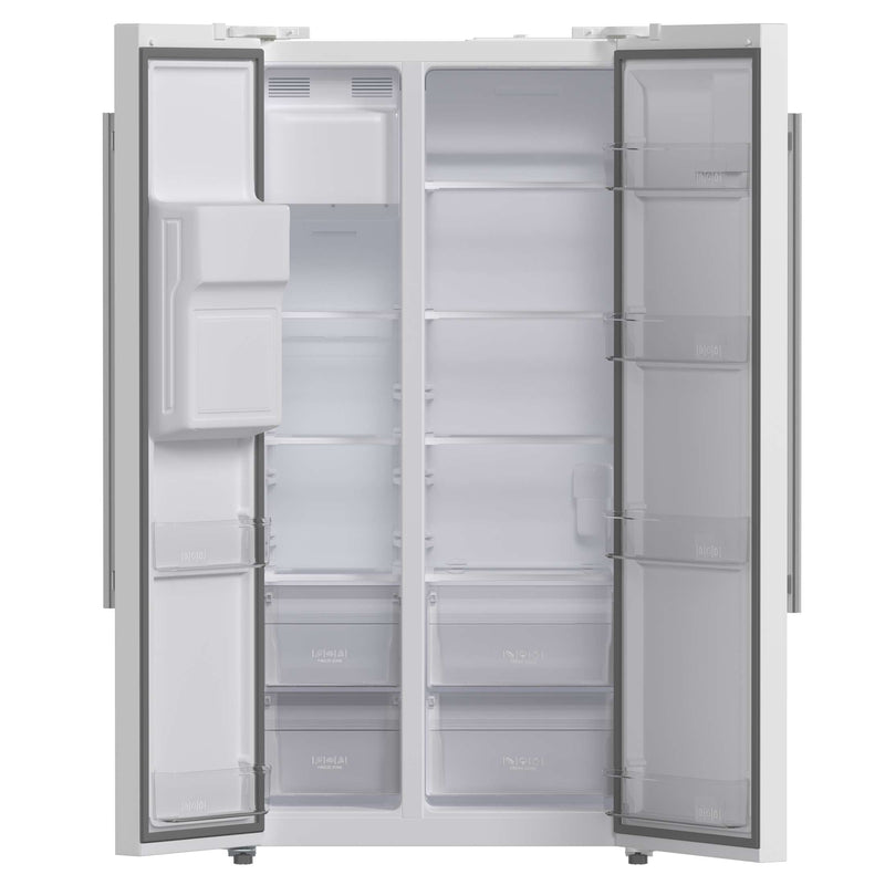 FORNO Salerno Espresso 36" Side-by-Side White Refrigerator 20 cu.ft, FFRBI1844-36WHT FORNO