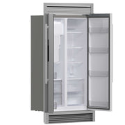 FORNO Salerno 36" Built-in Stainless-Steel Refrigerator 20 cu. ft with Decorative Grill - 40 " Wide, FFRBI1844-40SG FORNO