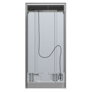 FORNO Salerno 36" Built-in Stainless-Steel Refrigerator 20 cu. ft with Decorative Grill - 40 " Wide, FFRBI1844-40SG FORNO