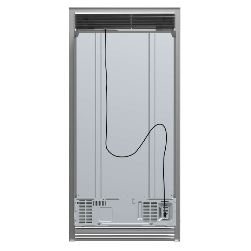 FORNO Salerno 36" Built-in Stainless-Steel Refrigerator 20 cu. ft with Decorative Grill - 40 " Wide, FFRBI1844-40SG FORNO