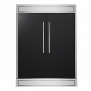 FORNO Maderno 60" 27.2 cu. ft. Convertible Refrigerator and Freezer with Modern Trim Kit in Black with Stainless Steel Handles- FFFFD1722-60MG-BLK FORNO