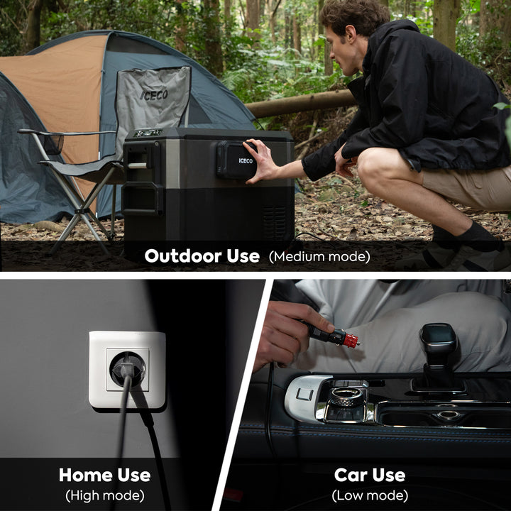 JP50 Pro Dual Zone Wheeled Car Fridge With Cover | ICECO | 50 LT Inca Overland Outfitters