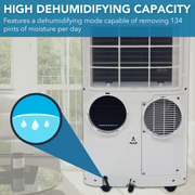 Whynter ARC-147WF Portable Air Conditioner 14,000 BTU – Dual Hose, Dehumidifier | Cools Up to 500 sq. ft. Whynter