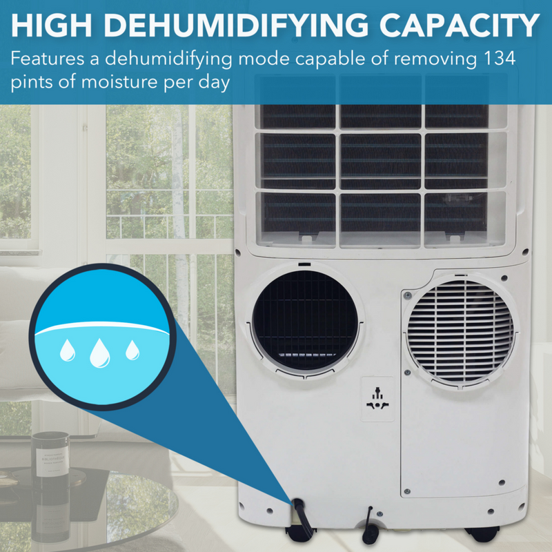 Whynter ARC-147WF Portable Air Conditioner 14,000 BTU – Dual Hose, Dehumidifier | Cools Up to 500 sq. ft. Whynter