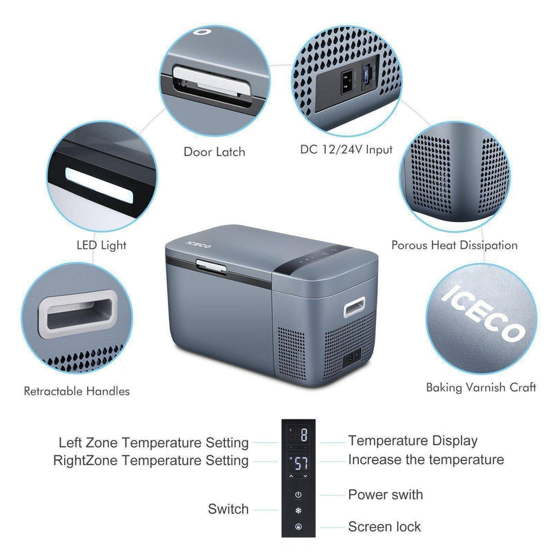 GO20 Dual Zone 12V Portable Freezer| ICECO | 20 LT Inca Overland Outfitters