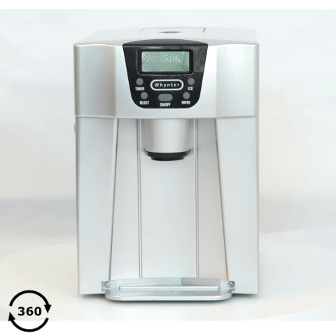 Whynter - Countertop Direct Connection Ice Maker and Water Dispenser - Silver | IDC-221SC Whynter