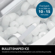 Whynter IMC-490SS Portable Countertop Ice Maker – 49 lb Daily Capacity, Stainless Steel, No Plumbing Required Whynter