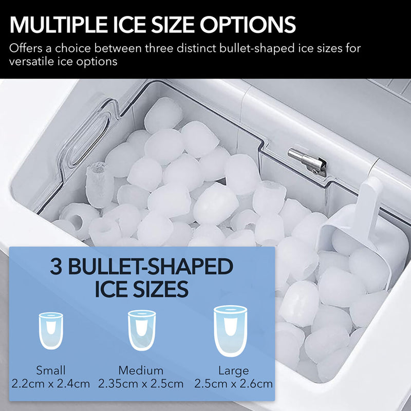 Whynter IMC-490SS Portable Countertop Ice Maker – 49 lb Daily Capacity, Stainless Steel, No Plumbing Required Whynter