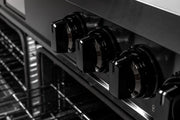 60″ Induction Range with Built-in Professional Griddle – Black Stainless Steel Induction Hardware