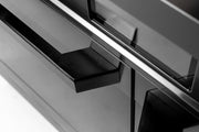 60″ Induction Range with Built-in Professional Griddle – Black Stainless Steel Induction Hardware