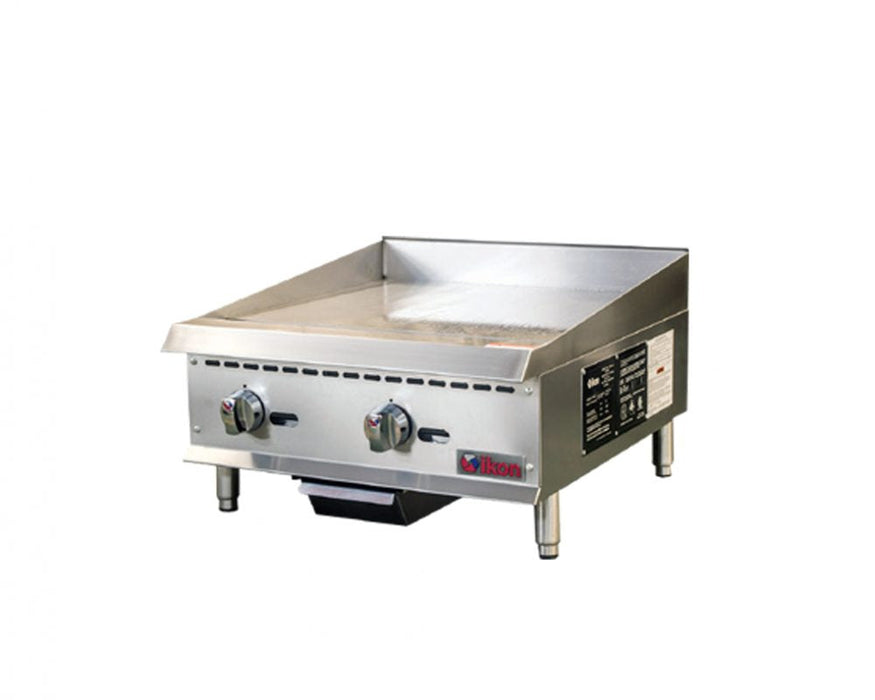 IKON COOKING - Commercial - 12" Gas 1 Burner Manual Control Griddle - 30,000 BTU  - IMG-12