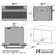 30" Smart Drawer Microwave – ORION Edition Induction Hardware