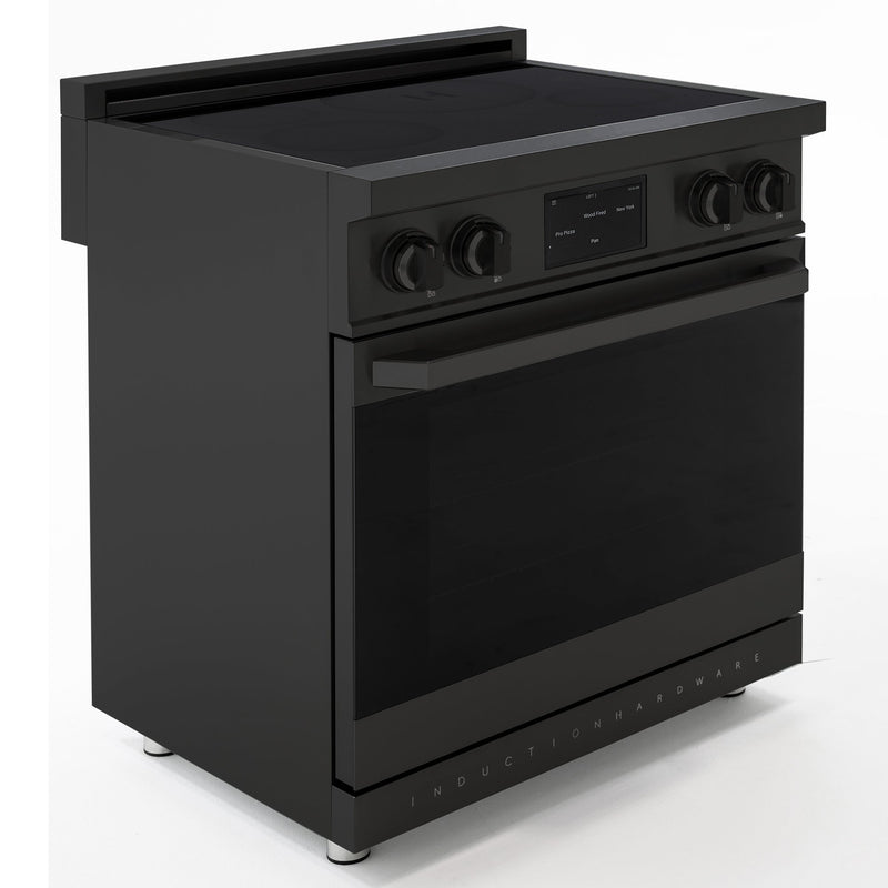 30″ Professional Induction Range – Black Stainless Induction Hardware