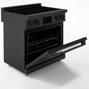 30″ Professional Induction Range – Black Stainless Induction Hardware