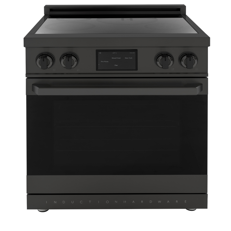 30″ Professional Induction Range – Black Stainless Induction Hardware