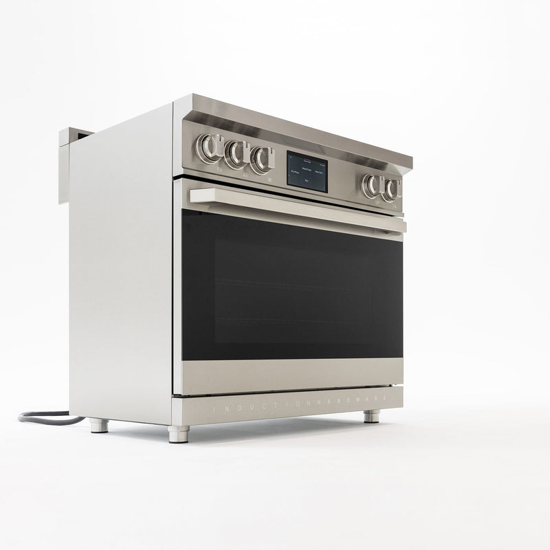 36″ Professional Induction Range – Stainless Steel Induction Hardware