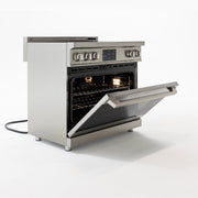36″ Professional Induction Range – Stainless Steel Induction Hardware