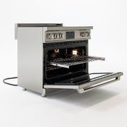 36″ Professional Induction Range – Stainless Steel Induction Hardware