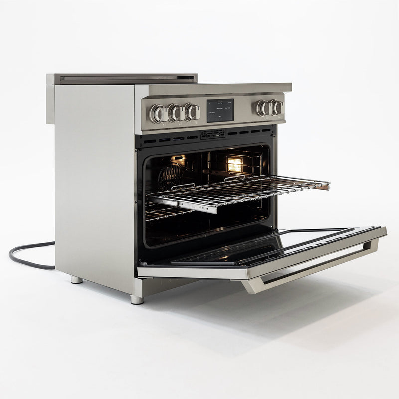 36″ Professional Induction Range – Stainless Steel Induction Hardware